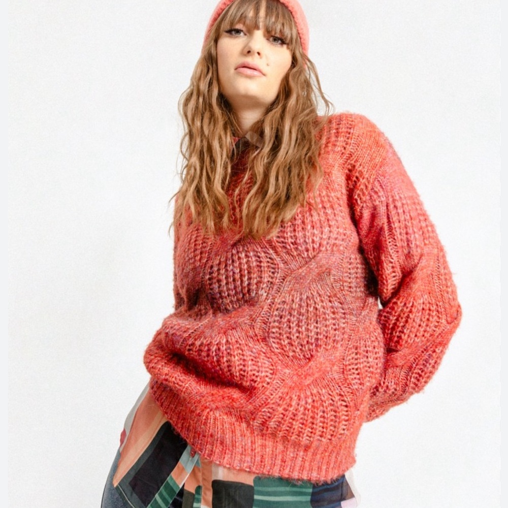 Hudson's bay molly bracken lili sidonio heart print sweater Ombré Striped S